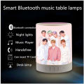 BTS Touch Lamp LED Music Speaker Chargeable for KPOP Fans (Printed). 