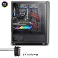 EZDIY-FAB Auto RGB Rainbow Only GPU Holder Colorful RGB Graphics Card GPU Support Video Card Holder Bracket, Video Card Sag Holder/Holster Bracket. 