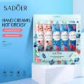 Sadoer Pack of 5 Fruit & Plant Extract Moisturizing Hand Cream. 