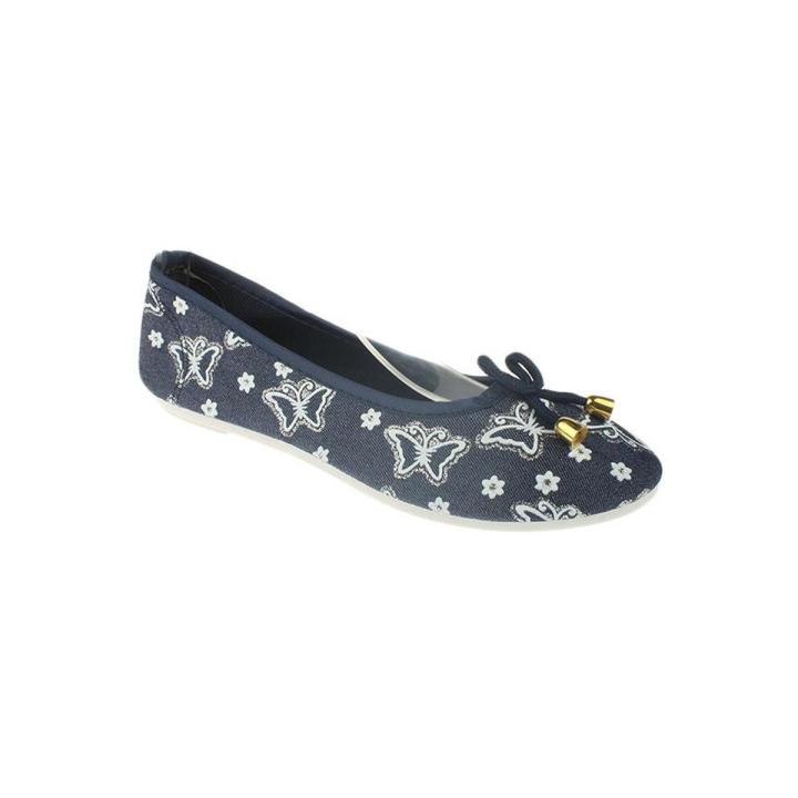 Maya Traders Blue Canvas Slip On Rubber Dye Toms For Women - L30MT