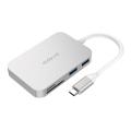 dodocool (DC49) 6-in-1 USB-C Hub with Type-C Power Delivery 3 SuperSpeed USB 3.0 Ports and SD/TF Card Reader for MacBook/MacBook Pro/Google Chromebook Pixel and More Silver. 