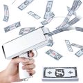 Rain Money Gun Paper Spary Machine Toy Gun Money Gun with 100 Pcs Play Money Cash Gun Party Supplies (Money glue Gun) - PMP. 