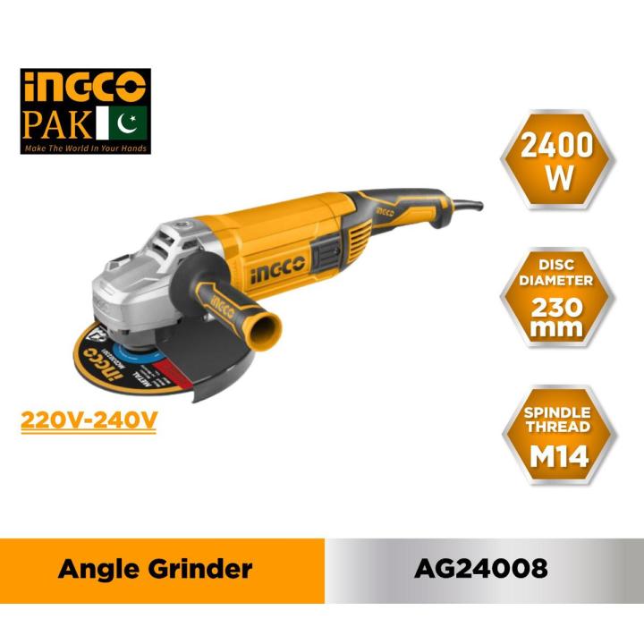 Ingco Angle Grinder 2400W 9"