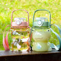 Cute frog water bottle Leak-proof Strap Large Portable water bottle Straw Portable Large  sports water bottle for Outdoor activities Sports and exercise School or office Girls and kids Hydration. 
