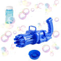 Massive Bubble Gun_ - Kids Automatic Bubble Gun_ Toys Summer Soap Water Bubble Machine Plastic Electric - Blue. 