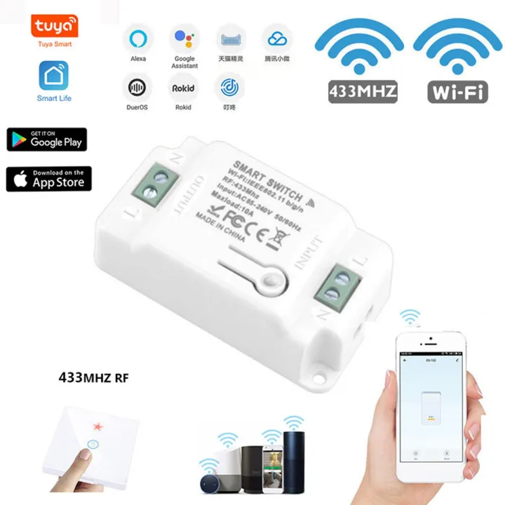 Wifi+433%20Remote%20Control%20Tuya%20Solution%20Wifi%20Remote%20Control%20Smart%20On-Off%20Device%20Supports%20Voice%20Speaker%20Control%20Switch%20Combination%E3%80%90Ready%20Stock%E3%80%91%20-%20Image%202