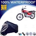 Honda CG 125cc Bike Cover By Alpha Top Covers - TYRE To TYRE Full Body Motorcycle Cover - 100% Waterproof Dust Proof ANTI SCRATCH Bike Top Cover Insect Free Long Life. 