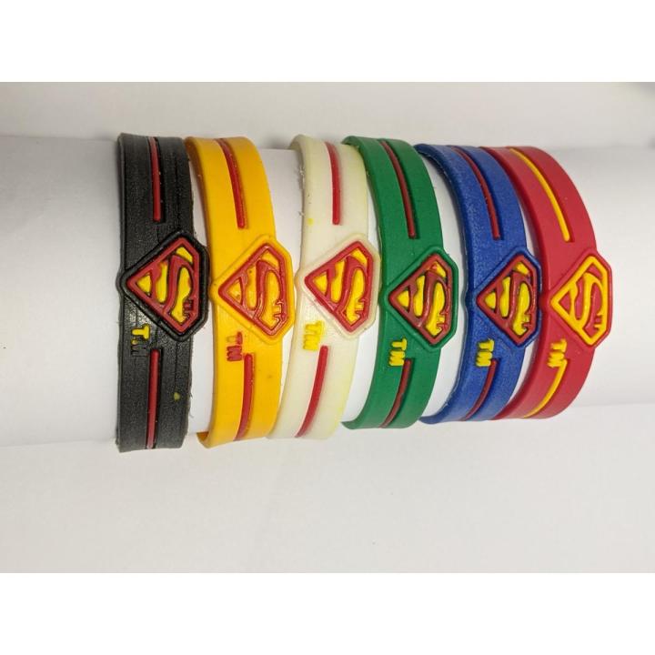 Superman Logo Bracelet/ Rubber Bands For Men & Boys