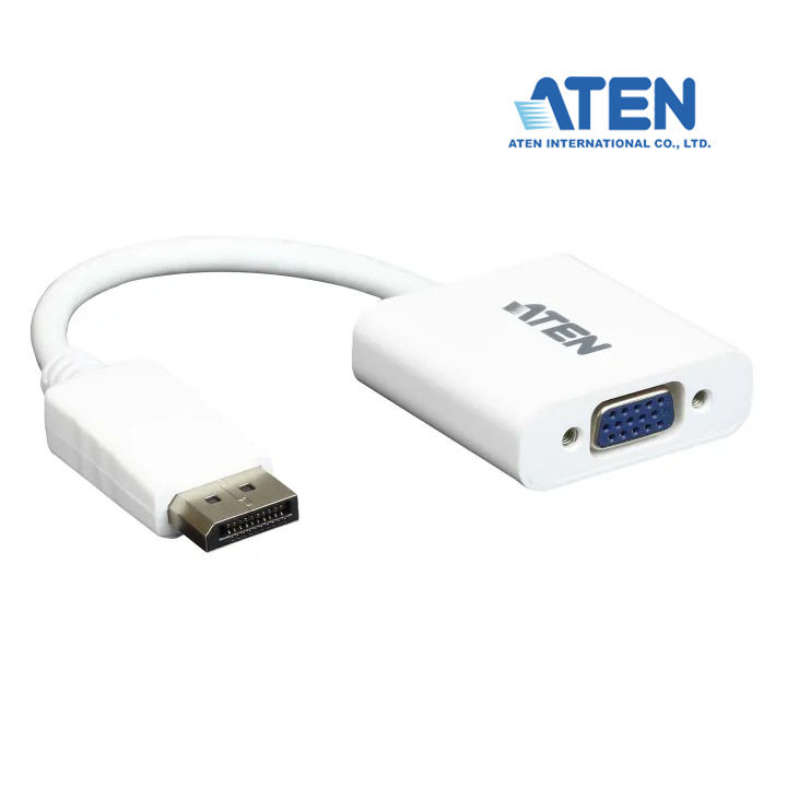 Aten DisplayPort to VGA Adapter, 1080P, No Driver for PC, Laptop, TV