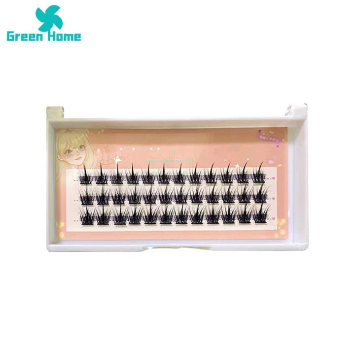 Green Home Lashes Dense Party Prop Beauty Makeup False Eye Lashes