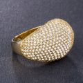 Milangirl High Quality Big CZ Rings Bling Rings for Women Wedding Engagement Fashion Jewelry Golven Toy. 
