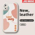 JIUMOO For iPhone X iPhone Xs Case Fashion Simple Line Good Luck Thin New Design Leather Soft Back Cover Camera Protection Cases Shockproof Casing. 