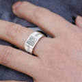 Gentleman Temperament Plated 24K Gold/Silver Ring For Men Wedding Rings Gold. 