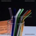 ATD 1PC Reusable Glass Drinking Straws Bent Pyrex Glass Straws Bent Glass Tube. 