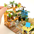 DIY Miniature Doll House Kit Robotimes Mini Size 3D Wooden Puzzle & Hobby Craft with LED Light Doll House For Girls & Boys Modern Dollhouse. 