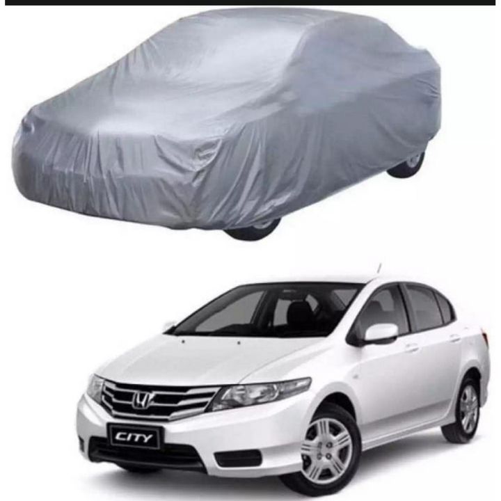 Car Top Cover For Honda City 2009,2010 ,2011,2012,2013,2014,2015,2016,2017,2018,2019,2020,2021 Silver Parachute Material Dust Proof