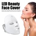 LED Light Face Mask Beauty Face Cover 7 Colors Lighting Repairing Skin Rejuvenation Equipment Removal Smooth Wrinkles Fine Lines Skin Tightening Facial. 