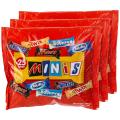 Red Pouch of Minis Mix Chocolate 500 gram (25 Pieces of 5 Different Chocolates in Pouch). 