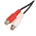 2Pcs 3.5mm Stereo Adapter Headphone Jack to 2 RCA Jack Adapter Audio Cable, 3.5mm Male to 2X RCA Female. 