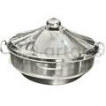 Alpha Stainless Steel Hot pot Royal Steel lid. 