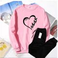 Women High Quality Winter Fleece Casual Printed Sweat Shirt+ Trouser for Boys_Girls start from 14 yaers. 