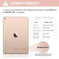 iPad Keyboard Case 9.7" 6th Generation for New iPad 2018/2017 (5th Gen) - iPad Air 2/Air 1 - Wireless Bluetooth Keyboard - Magnetic Auto Sleep/Wake (Rose Gold with White Keyboard). 