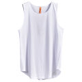 Summer retro street trend pure cotton loose solid color arc hem vest men's inner bottoming shirt couple wear. 