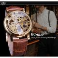 Style Black & Golden Leather & Alloy Analog Watch For Men. 