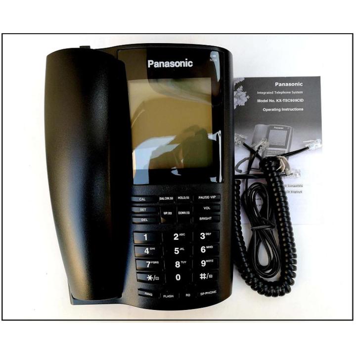 Large LCD Display High Quality Speaker Phone Telephone PTCL Land Line Set