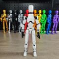 Lumina Multi-jointed Movable Robot Model 3d Printed Multi-jointed Robot Action Figure Movable Joints Model for Kids Adults Desktop Decoration Ornament Perfect Gift Idea Painting Action Figure. 