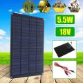 Conventional 12V 7W Flexible Solar Panel Kit Panels Generator Power Charge Caravan Boat. 