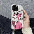 Pink Panther compatible with Apple 17 Pro Max phone case, stylish energetic case for iPhone 16, ins 15/14, European and American 13. 