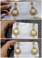 Indian earrings gold palated 1carat. 