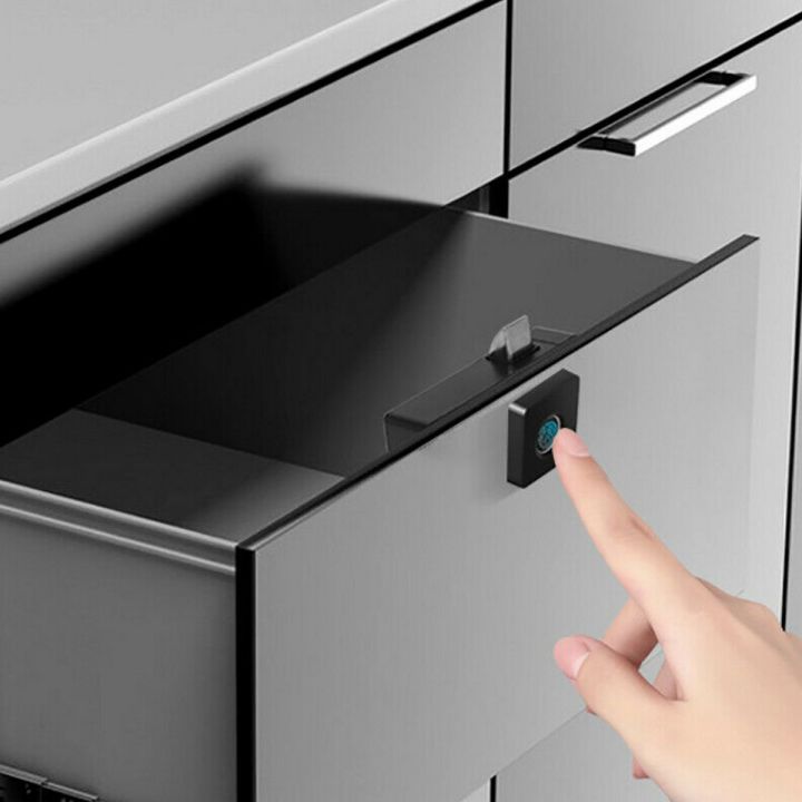 Smart Fingerprint Lock Kit File Cabinet Door Key less For Drawer Box Home Office