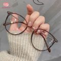 5 Colors Trendy Transparent Round Frames Anti Blue Light Glasses/ Men/Women Metal Frame Reading Plain Glasses Nearsighted Eyewear. 