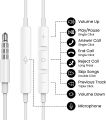 BENEWY Earphones, In Ear 3.5mm Headphones Noise Isolating Wired Earbuds with Microphone, Bass Sound, Volume Control, Lightweight, Compatible with iPhone, iPad, MP3 with 3.5mm Jack. 