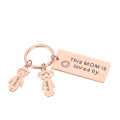 Personalized Gift for Mother's Day Customized Keychains with Name Key Hook Decor Engraved Mom Mummy Keychain for Bags Present. 