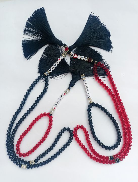 Customize%20your%20name%20on%20Tasbih%20made%20with%20Crystale%20beads%20in%20black%20color/in%20red/handcrafted/100%20beads%20in%20tasbih/premium%20quality%20-%20Image%202