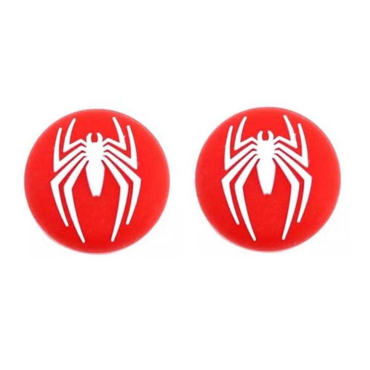 Pack of 2pc Silicone Red Spider Controller Thumb Grips Stick Key Caps Cover For Sony PS3, PS4, PS5, Xbox360, Xbox One & Xbox Series