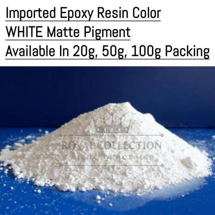 White Matte Pigment (IMPORTED) - Beautiful Color for Epoxy Resin, Candle, Soap, Paint Making - Oil Base Pigment