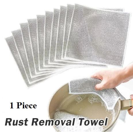 Techmanistan Wire Dishwashing Rag - Multipurpose Dish Cleaning Cloth, Reusable Kitchen Cleaning Cloth Dirt Remover, Non-Scratch Scrubbing Wire Dishwashing Cleaning Scrubber