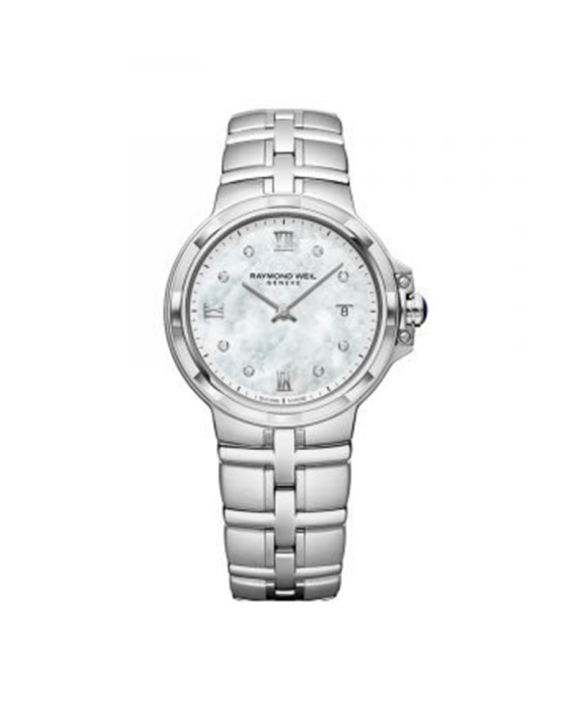Raymond%20Weil%20Womens%20Parsifal%20Silver%20Stainless%20Steel%20Quartz%20(8)%20Diamonds%20White%20Mother%20of%20Pearl%20Dial%20Silver%20Steel%20Bracelet%20Watch-RW5180-ST-00995%20-%20Image%203