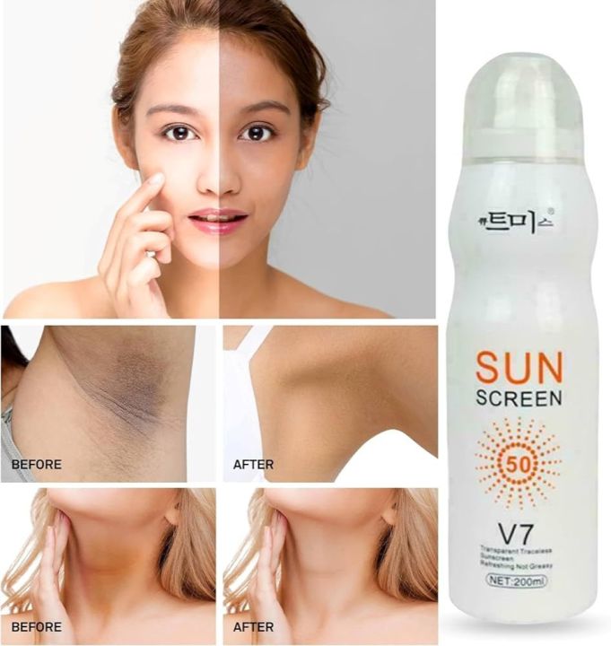 Sunscreen After Sun Moisturizing Isolation Protective Glowing Whitening Spray- 150ml