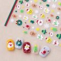 Snowman Women Snowflake Santa Claus Manicure Accessories Cartoon Cat Cartoon Nail Stickers Bears Nail Decals Christmas Nail Stickers Nail Art Decorations. 