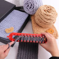 1 Set Scarf Knitter Rectangle DIY Handmade Knitting Loom Scarf Sweater Hat Shawl Stitching Knitter Handmade Craft Weaving Tool. 