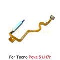 For Tecno Pova 2 3 4 5 LE7 LE7n LF7n LG7n LH7n Fingerprint Reader Touch ID Sensor Return Key Home Button Flex Cable Repair Parts. 