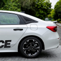 Rear Side Window Louvers Triangular Window Glass Blinds for Honda Civic Sedan 11Th 2022 2023 - ABS Matt Black. 