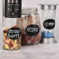 36pcs Removable Spice Sticker Jar Stickers Label Sticker Kitchen Storage Bottles Jars Jam Organizer Blackboard Spice Labels Tags. 