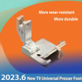 T9 Sewing Presser Foot Adjustable Folded Rolling Edge Guide Feet Hemmer Foot Magnetic Seam Guide Industrial Needle Machines. 