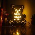Customized Teddy Bear Name board With Led LAMP. 